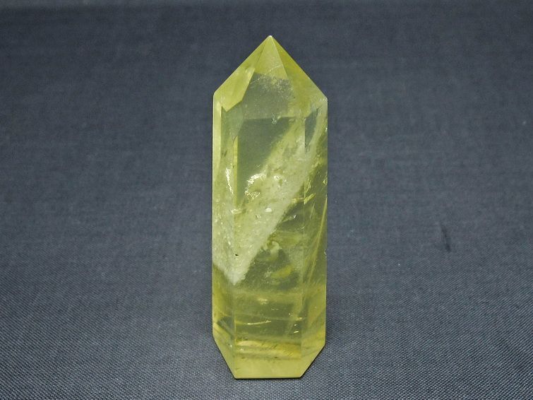 シトリンクォーツ 六角柱 シトリン ポイント 置物 一点物 142-10262