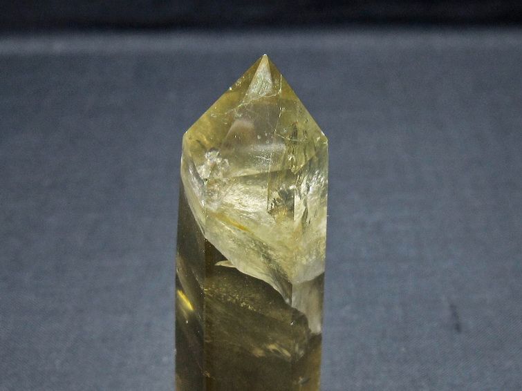 シトリンクォーツ 六角柱 シトリン ポイント 置物 一点物 142-10263