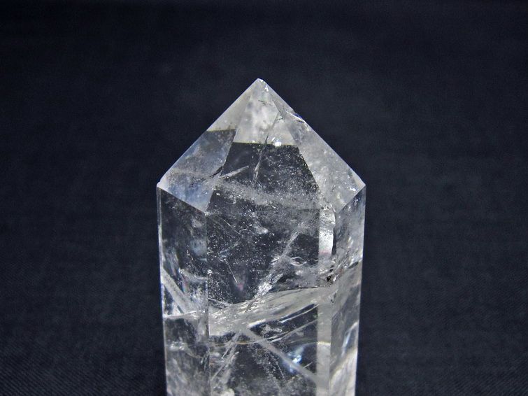 水晶 六角柱 ポイント 置物 一点物 142-11076