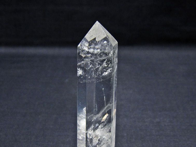 水晶 六角柱 ポイント 置物 一点物 142-11137