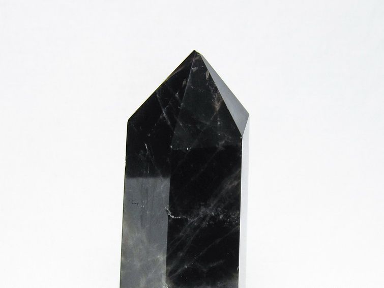 モリオン 六角柱 黒水晶 ポイント 置物 一点物 142-11202