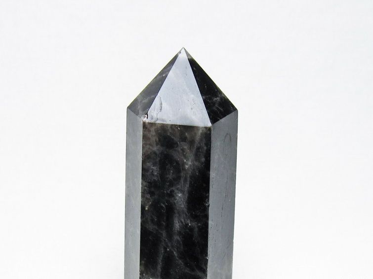 モリオン 六角柱 黒水晶 ポイント 置物 一点物 142-11203