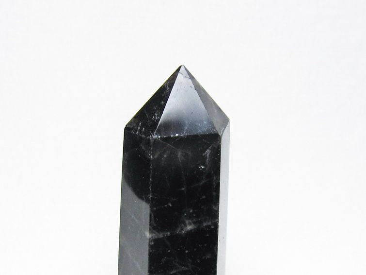 モリオン 六角柱 黒水晶 ポイント 置物 一点物 142-11204