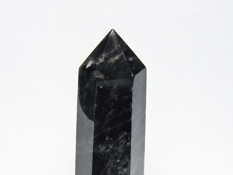 モリオン 六角柱 黒水晶 ポイント 置物 一点物 142-11205