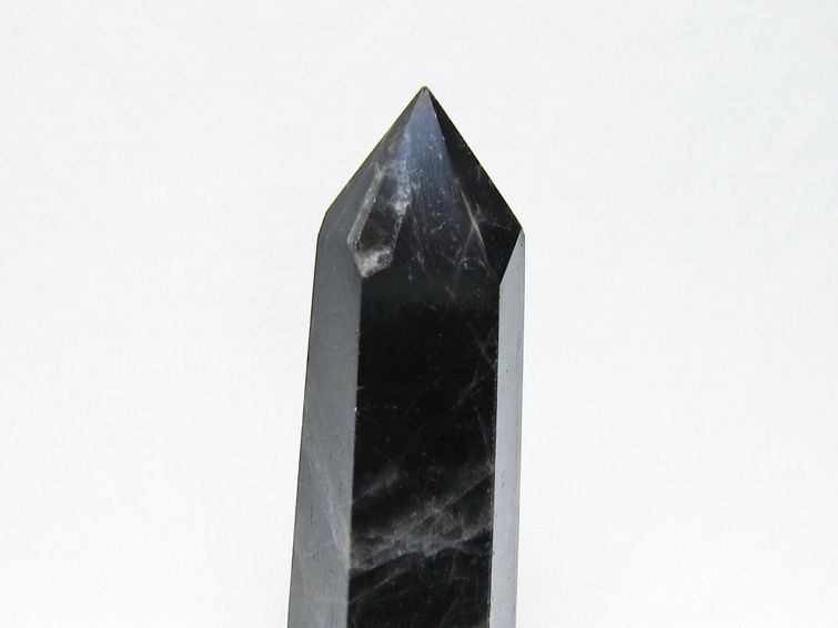 モリオン 六角柱 黒水晶 ポイント 置物 一点物 142-11206