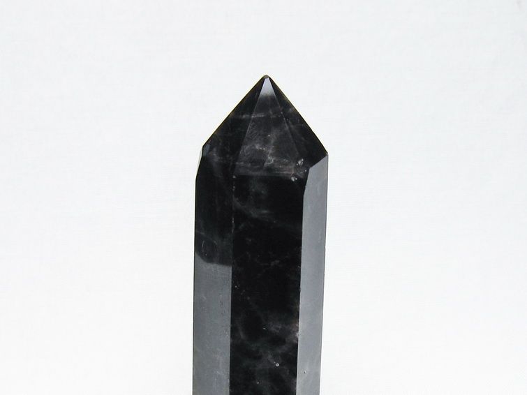 モリオン 六角柱 黒水晶 ポイント 置物 一点物 142-11209