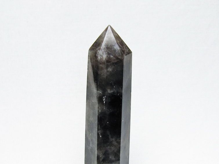 モリオン 六角柱 黒水晶 ポイント 置物 一点物 142-11210