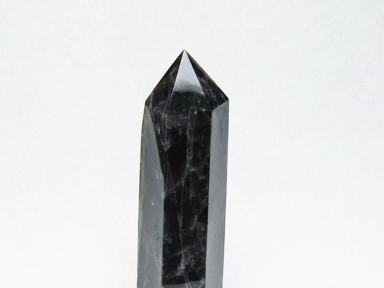モリオン 六角柱 黒水晶 ポイント 置物 一点物 142-11214