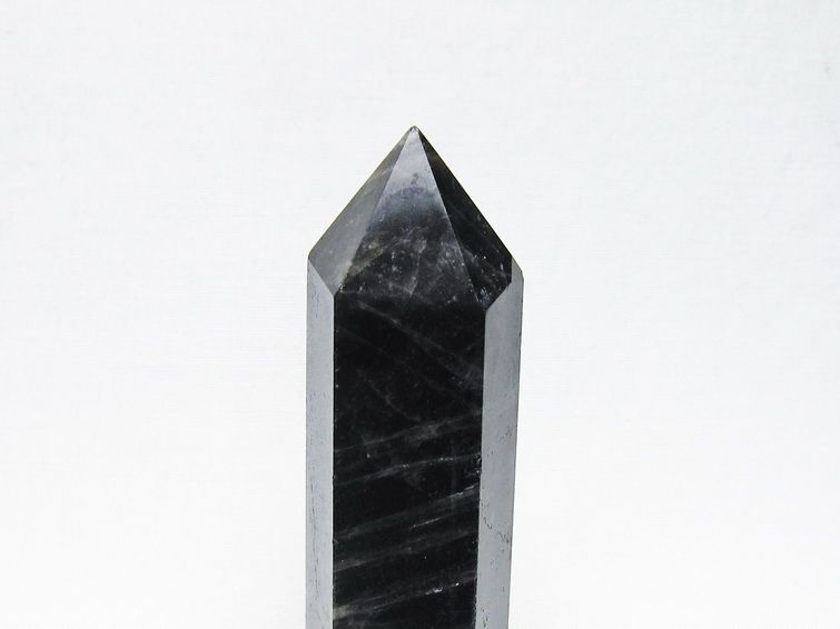 モリオン 六角柱 黒水晶 ポイント 置物 一点物 142-11215
