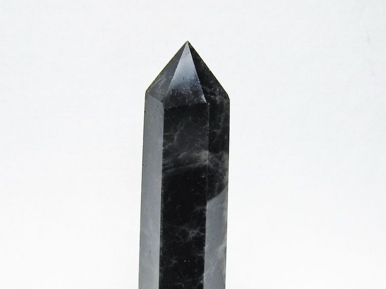 モリオン 六角柱 黒水晶 ポイント 置物 一点物 142-11217