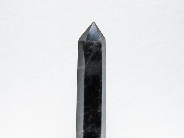 モリオン 六角柱 黒水晶 ポイント 置物 一点物 142-11219