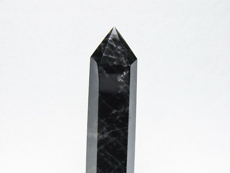 モリオン 六角柱 黒水晶 ポイント 置物 一点物 142-11225