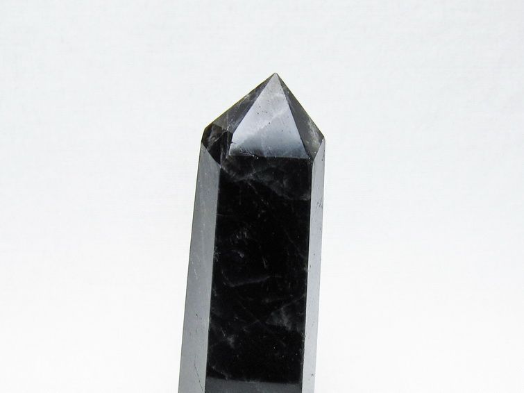 黒水晶 六角柱 モリオン ポイント 置物 一点物 142-11240
