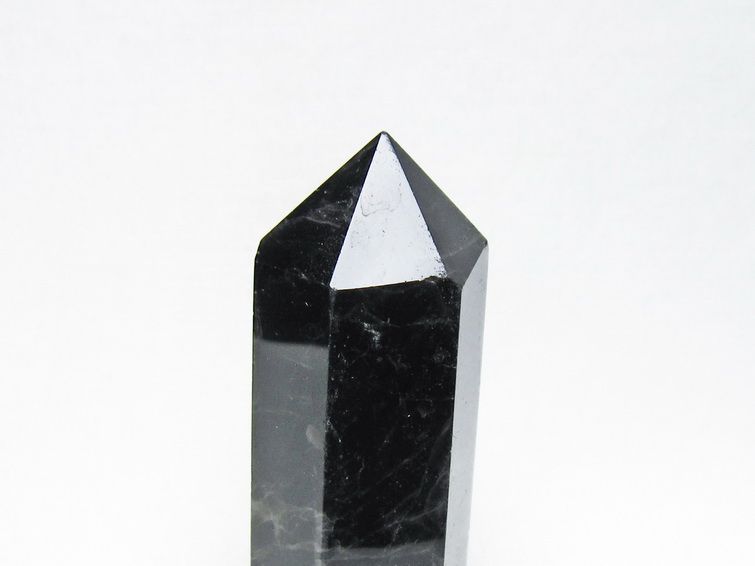 黒水晶 六角柱 モリオン ポイント 置物 一点物 142-11248