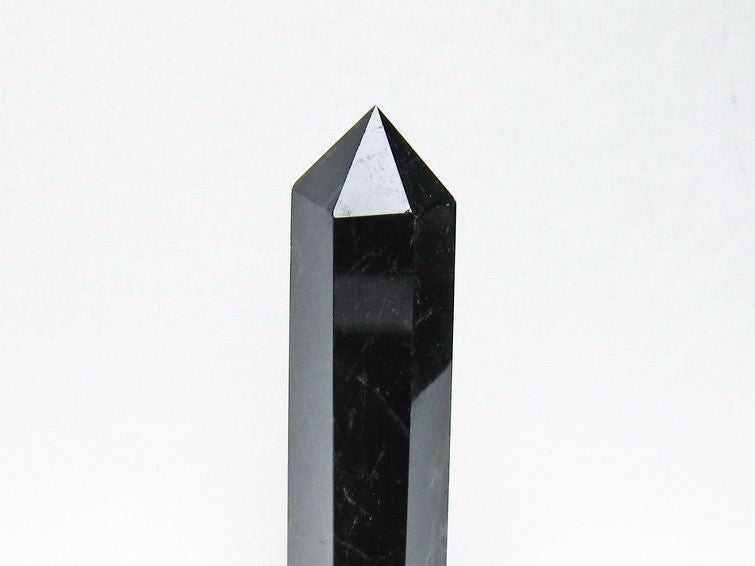 黒水晶 六角柱 モリオン ポイント 置物 一点物 142-11259