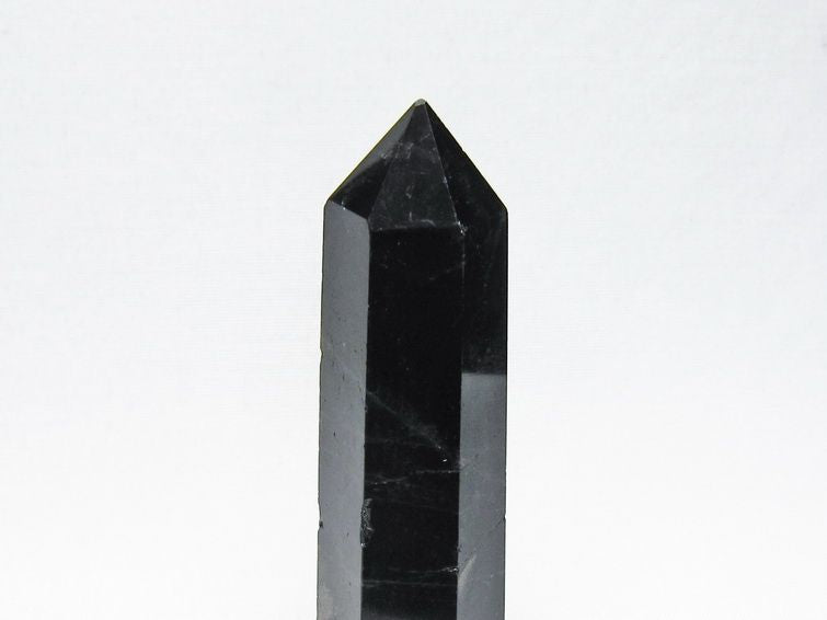 黒水晶 六角柱 モリオン ポイント 置物 一点物 142-11263