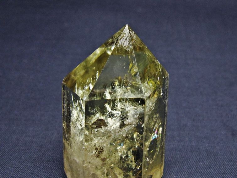 シトリンクォーツ 六角柱 虹入り 一点物 142-8795