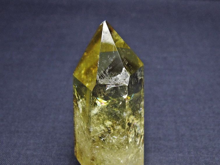 シトリンクォーツ 六角柱 虹入り 一点物 142-8814