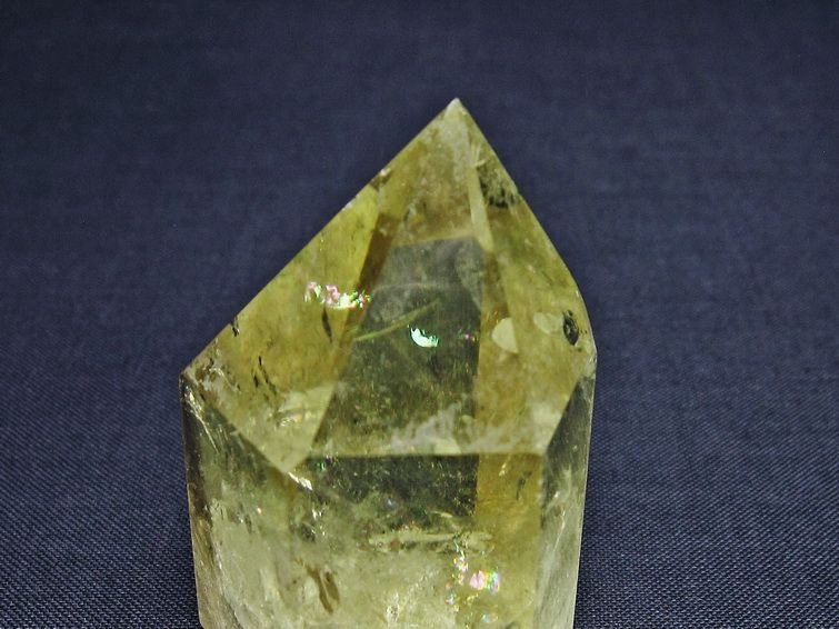 シトリンクォーツ 六角柱 虹入り 一点物 142-8826