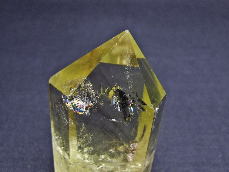 シトリンクォーツ 六角柱 虹入り 一点物 142-8837