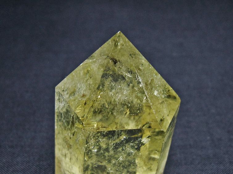 シトリンクォーツ 六角柱 虹入り 一点物 142-8859