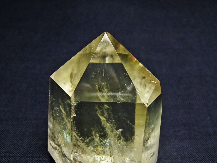 シトリンクォーツ 六角柱 虹入り 一点物 142-8862