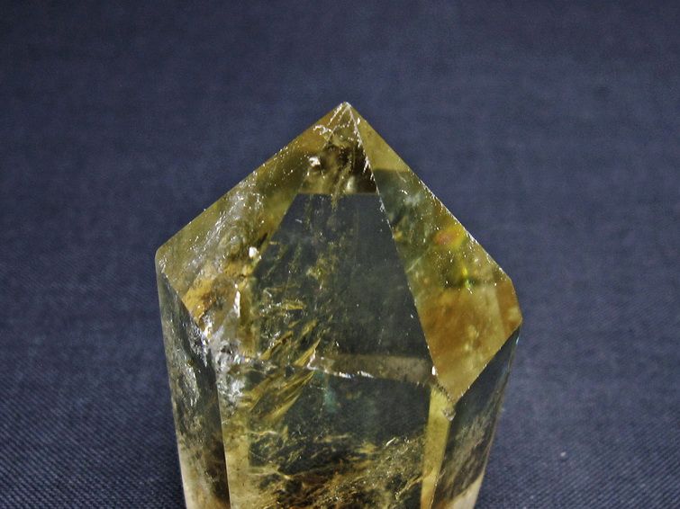 シトリンクォーツ 六角柱 虹入り 一点物 142-8868