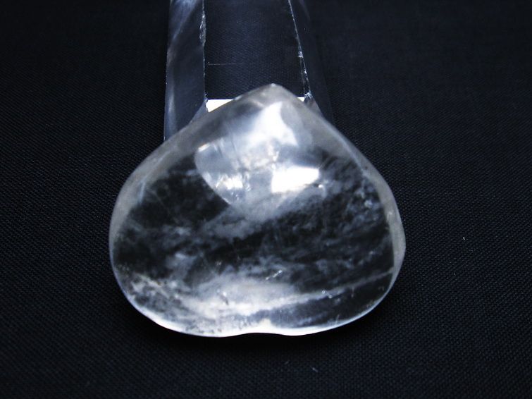 水晶 ハート 置物 一点物 145-1283