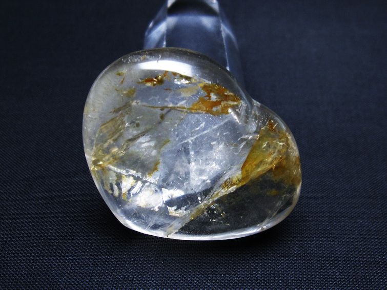 水晶 ハート 置物 一点物 145-1287