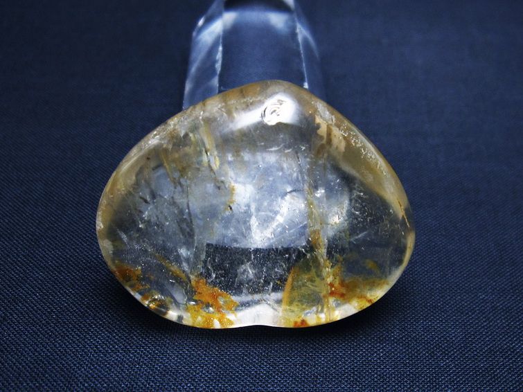 水晶 ハート 置物 一点物 145-1287