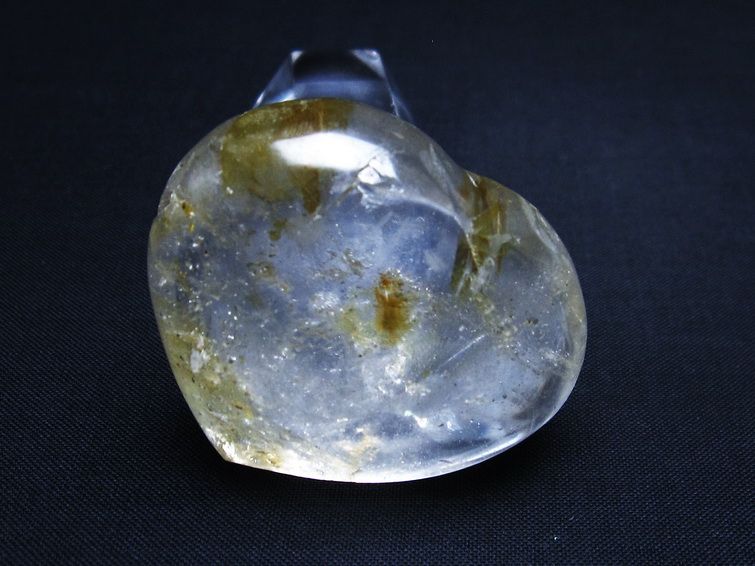 水晶 ハート 置物 一点物 145-1306