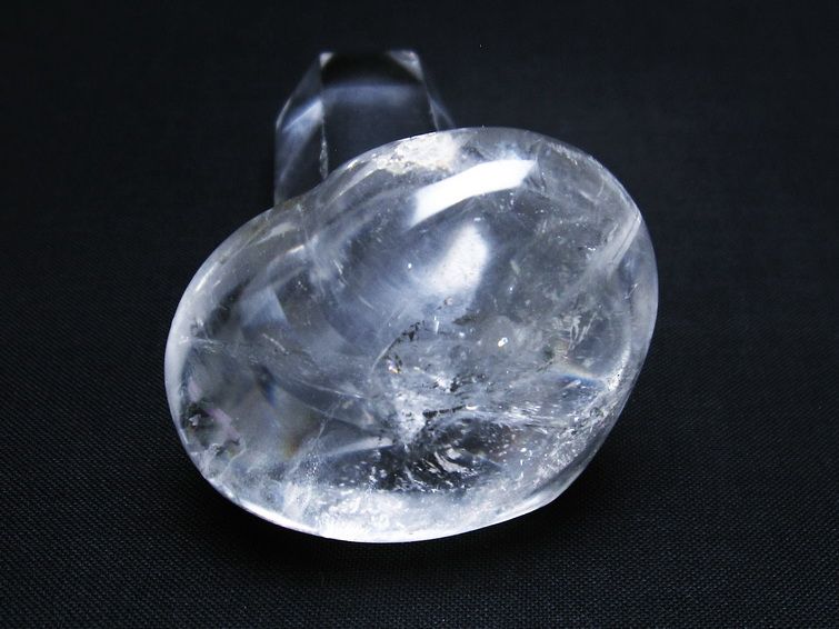 水晶 ハート 置物 一点物 145-1307