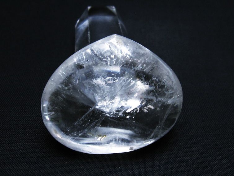 水晶 ハート 置物 一点物 145-1307