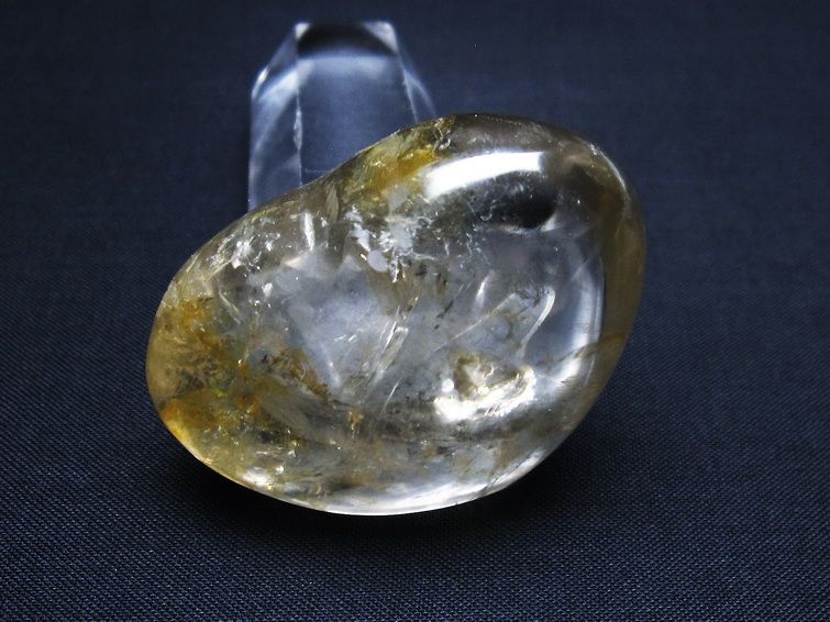 水晶 ハート 置物 一点物 145-1308