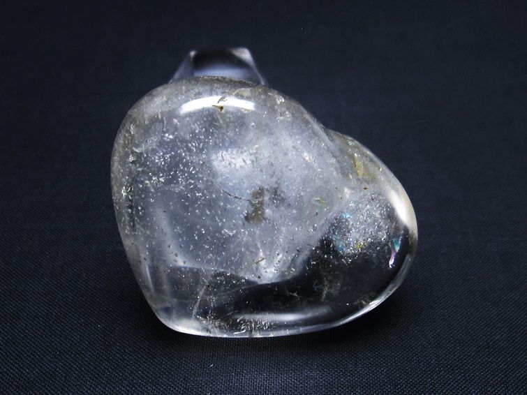 水晶 ハート 置物 一点物 145-1309