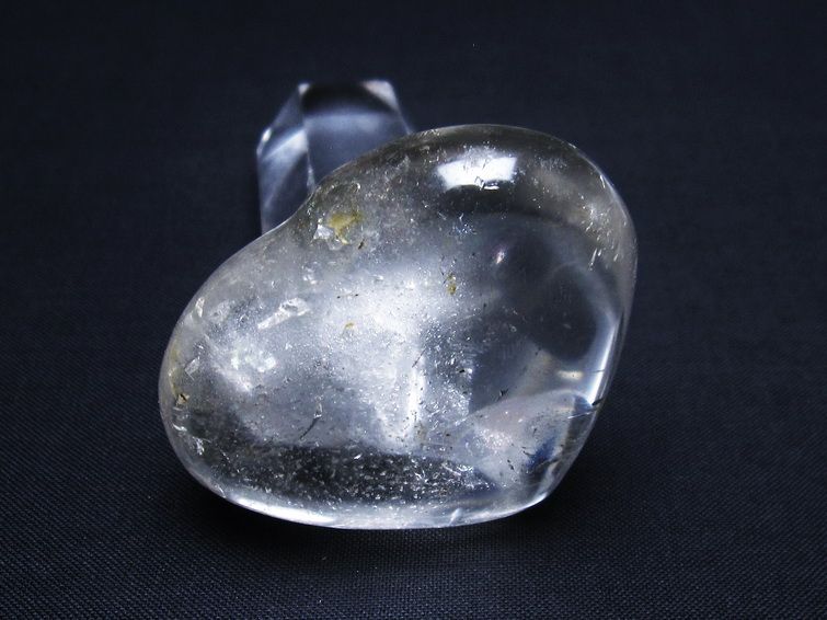 水晶 ハート 置物 一点物 145-1309