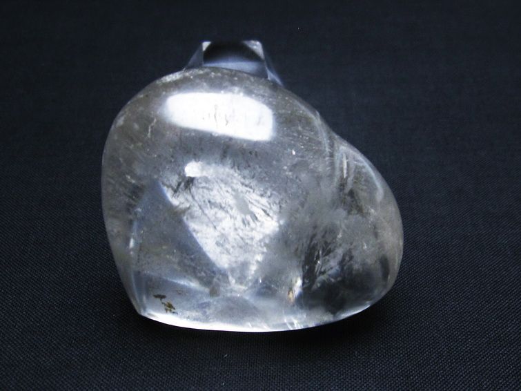 水晶 ハート 置物 一点物 145-1310