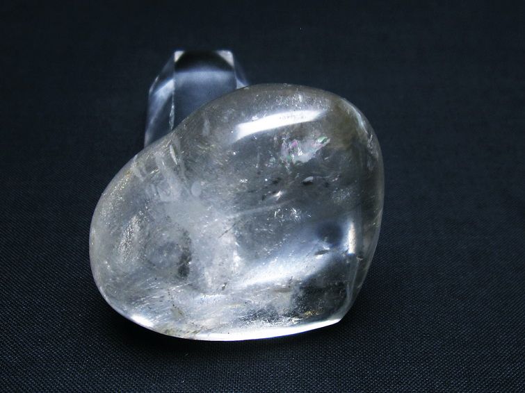 水晶 ハート 置物 一点物 145-1310