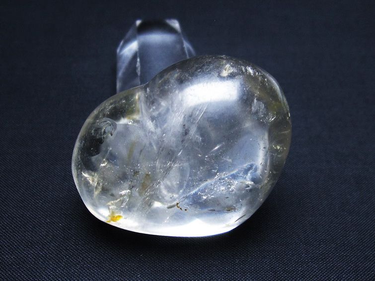 水晶 ハート 置物 一点物 145-1311