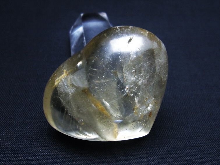 水晶 ハート 置物 一点物 145-1313