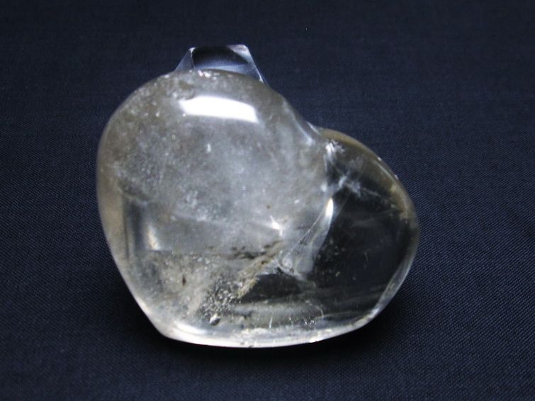 水晶 ハート 置物 一点物 145-1314