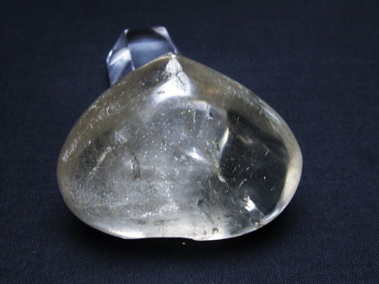 水晶 ハート 置物 一点物 145-1314