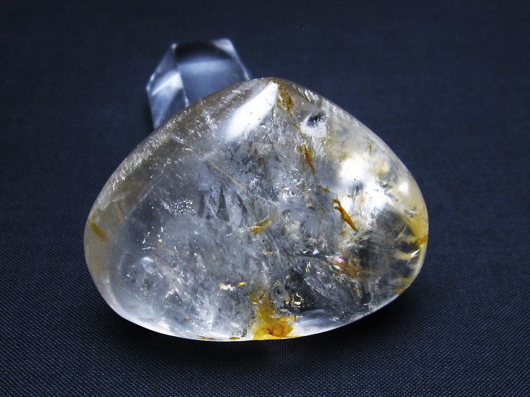 水晶 ハート 置物 虹入り 一点物 145-1316