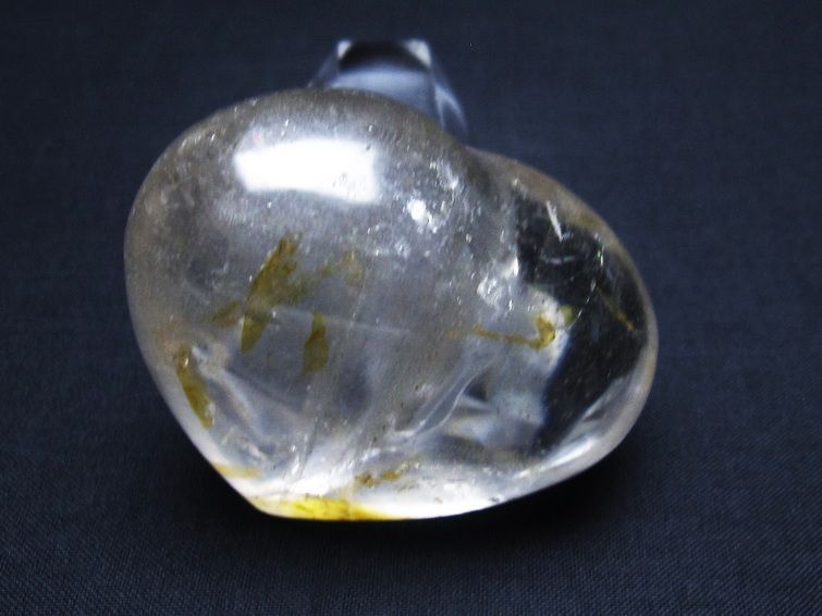 水晶 ハート 置物 一点物 145-1318