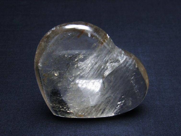 水晶 ハート 置物 一点物 145-1322