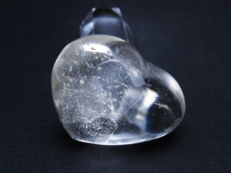 水晶 ハート 置物 一点物 145-1345