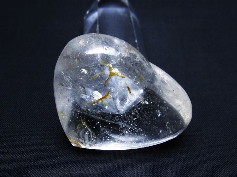 水晶 ハート 置物 一点物 145-1360