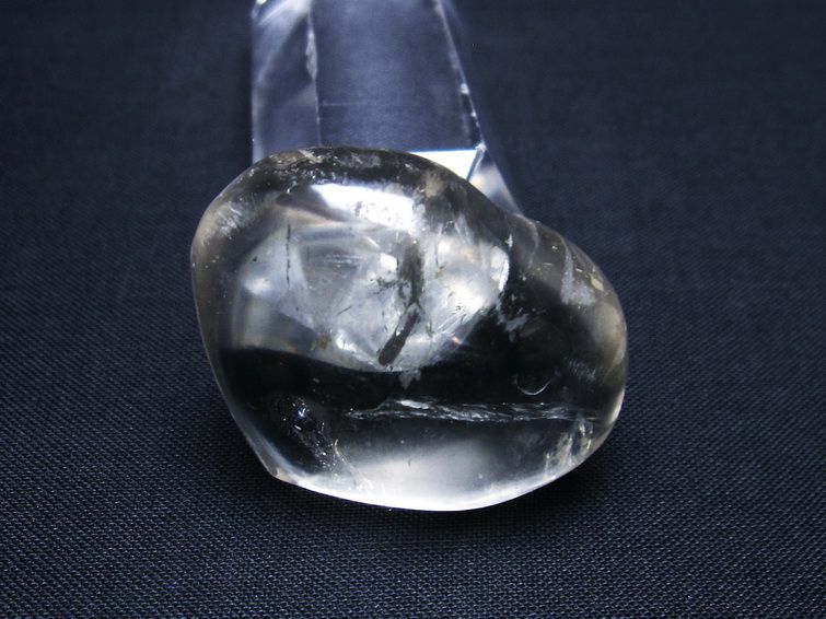 水晶 ハート 置物 一点物 145-1382