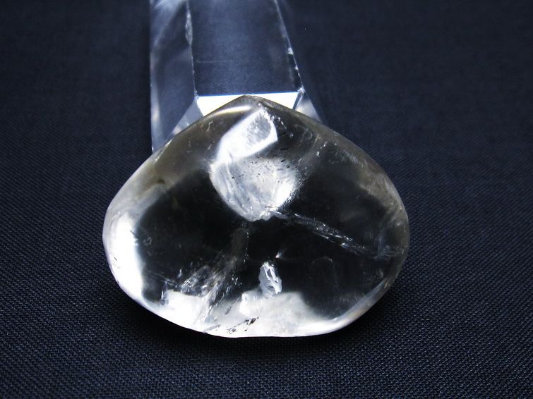 水晶 ハート 置物 一点物 145-1382