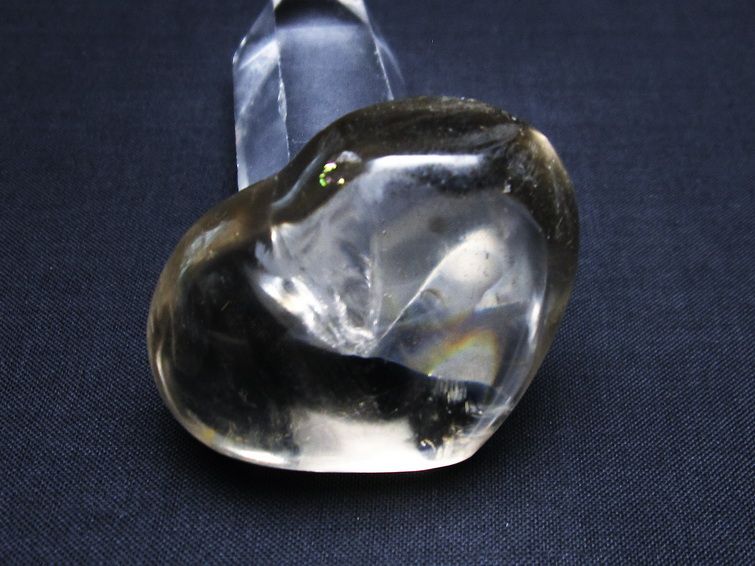 水晶 ハート 置物 一点物 145-1405